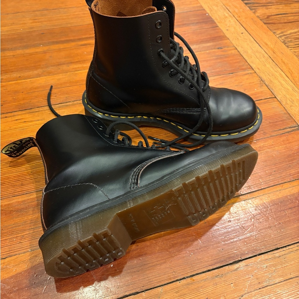 Dr. Martens 1460 Made In England Black and Brown Leather Boots